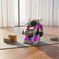 Dernier modèle d'équipement d'attraction intérieur : Robot électrique ambulant en fibre de verre, simulation de conduite, 2 joueurs, autonome, pour usage public