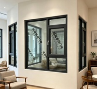 Ventana Abatible Universal de 75 mm para Interiores y Exteriores con Brida de Montaje de Aleación, Estilo Americano