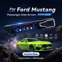 Écran côté passager pour Ford Mustang 2024-2027, CarPlay sans fil, affichage multi-écrans, Plug & Play, directement de l'usine