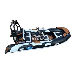 <span class=keywords><strong>Bateau</strong></span> pneumatique à coque rigide en aluminium PVC Hedia 13 pieds, modèle populaire RIB 390, pour la pêche et le canoë, à vendre - Product Image 1