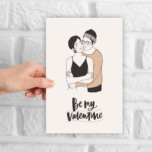 2027 Wholesale <strong>Valentine's</strong> Day <strong>Card</strong> Romantic Couple Design Happy <strong>Valentines</strong> Day Greeting <strong>Card</strong> with Envelope for Him Her Wife <strong>Husband</strong> - Product Image 3