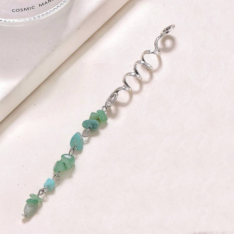 Argent + vert foncé (long)