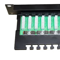 1U 19 ''CAT6 патч-панели тип модуля Экранирование RJ45 позолоченный с держателя шкафа