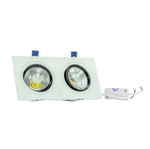 Approvisionnement OEM direct d'usine 7W double LED COB Downlight en aluminium blanc réglable option d'éclairage minimaliste moderne en gros - Product Image 3