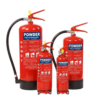 Extincteur portable de haute qualité 1-9 kg, certifié CE, à poudre sèche ABC, système d'extinction d'incendie avec support