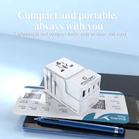 Adaptateur de voyage universel GaN 140W FOxcan, alimentation d'usine, 3C1A10A, logo personnalisé disponible pour les voyages mondiaux
