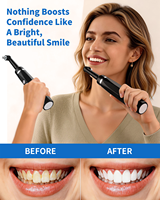 Pulidor de Dientes Multifuncional, Kit Portátil de Blanqueamiento Dental, Herramienta para Eliminar Manchas y Placa con 3 Pastas y 5 Cabezales de Cepillo