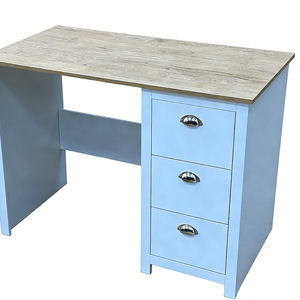 Escritorio Gerencial Moderno Blanco de 3 Cajones con Almacenamiento para Uso Comercial en Oficina - Escritorio de Computadora Duradero con Cajones de Madera - Product Image 4