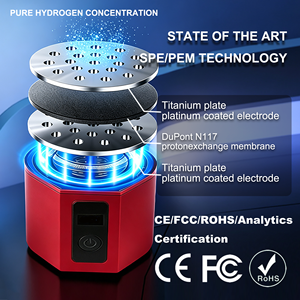 Bouteille d'eau hydrogénée révolutionnaire à double chambre 8000PPB SPE PEM pour vin, thé, poudre, certifiée CE FDA - Product Image 5