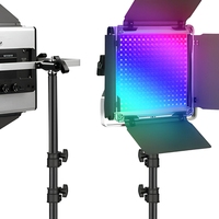 Pour panneau lumineux LED RGB 660 Pro II, lot de 2, 50W, DC12-15V, température de couleur réglable 3200-5600K, lampe vidéo pour caméra, studio photo