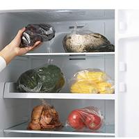 Sacs de conservation alimentaire en plastique transparent durable, emballage en vrac pour le pain, les fruits, les légumes, le lait et les sushis