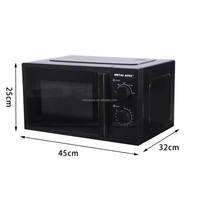 Home Micro-ondes 20L Blanc Multifonction Plateau Tournant Sortie Mécanique Timing Dégivrage Chauffage