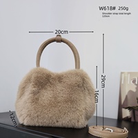 Nouveau sac à main en peluche tendance, mode simple, fourrure classique, sac à bandoulière décontracté haut de gamme pour femmes, sac à bandoulière personnalisé