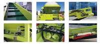 Broyeur d'herbe électrique tractable pour grandes exploitations laitières - Broyeur de paille haute capacité, déchiqueteur de balles d'ensilage LEABON certifié CE