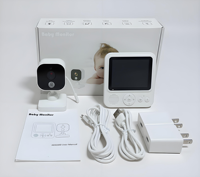 Produits de surveillance vidéo et audio, babyphone Jumon, caméra pour enfants avec dessin animé mignon, écran tactile de 2,8 pouces, surveillance pour bébé