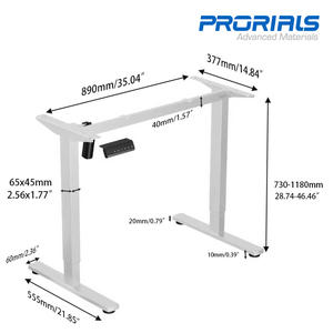 Cadre de bureau debout électrique réglable <span class=keywords><strong>en</strong></span> hauteur abordable, montage facile pour le bureau <span class=keywords><strong>à</strong></span> domicile, les travailleurs <span class=keywords><strong>à</strong></span> <span class=keywords><strong>distance</strong></span>, les étudiants et les indépendants - Product Image 2
