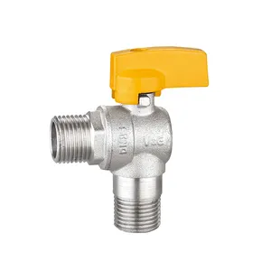 VALOGIN Online Shopping All Kinds of Butterfly Handle Gas Angle Ball Valve for South American Market Buyer