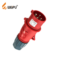 Wwogu — connecteur industriel IEC60309 weifu, adaptateur à prise d'alimentation, norme 32A, 3P, connecteur mâle pour éclairage de maison