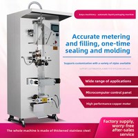 Volledig automatische zijdelingse verzegelmachine voor vloeistoffen zoals yoghurt, melk, ketchup, sap, kokoswater, ijswater; vul- en verzegelmachine