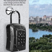 Boîtier en alliage d'aluminium, boîte à clés numérique intelligente avec stockage cloud, montage mural, étanche IP65, application TTLock Tuya pour porte en aluminium