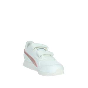 Zapatillas Puma para Niña, Blancas con Detalles en Rosa Brillante, para Uso Casual - Product Image 5