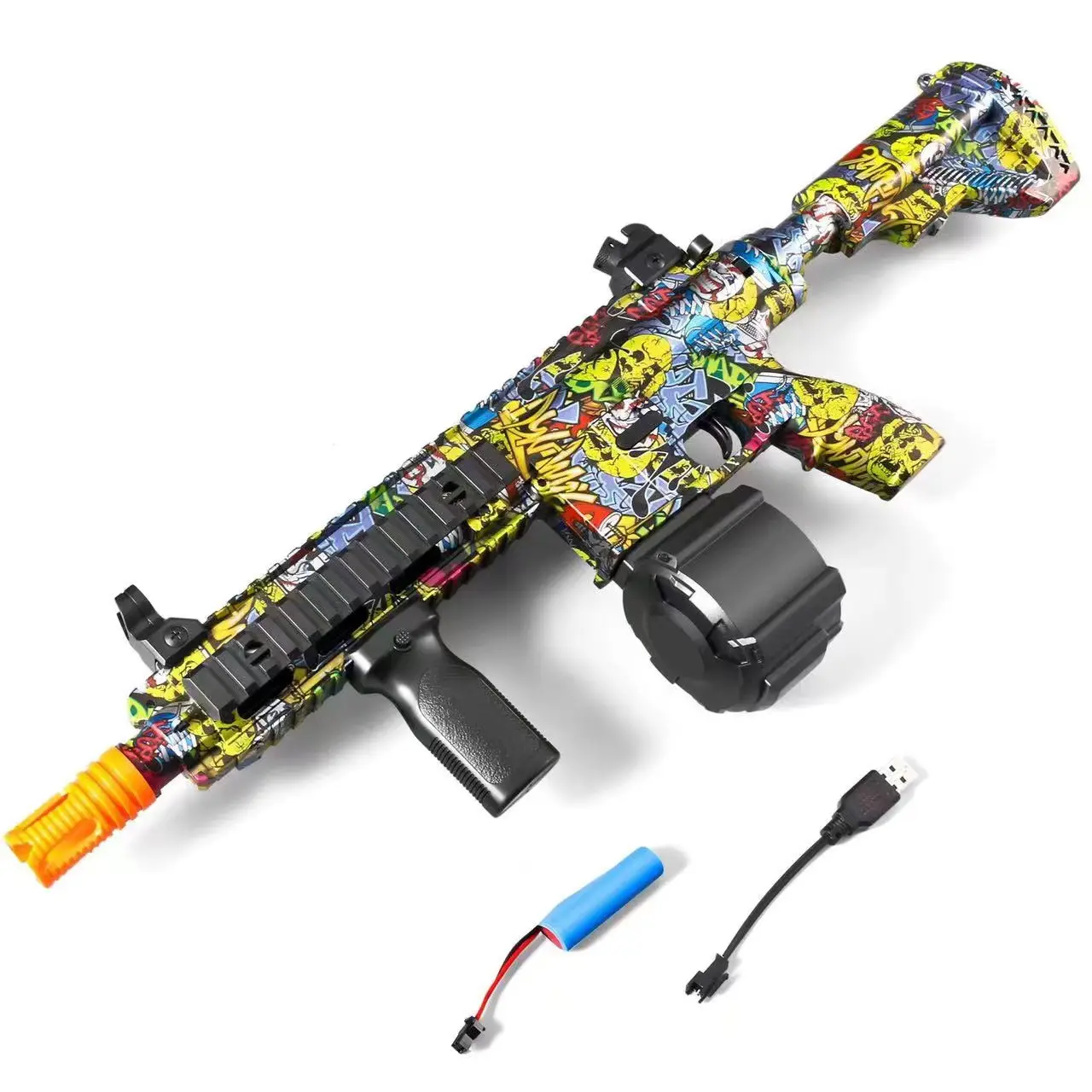 Munición eléctrica para niños, pistola de juguete de munición suave AK de hidrogel, superventas, novedad