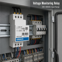 Relais de surveillance triphasé K8DS-PH1 200-480VAC, détection de perte de phase et de séquence de phase, rail DIN, prix négociable