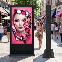 Totem numérique vertical LCD extérieur 98 pouces à double écran, étanche IP65, affichage numérique double face