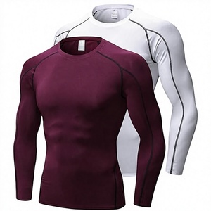 Men's Compression Long Sleeve Performance Shirt Premium Quick Dry Compression Base <b>Layer</b> <b>Top</b> Men's Athletic Compression Training - Product Image 1