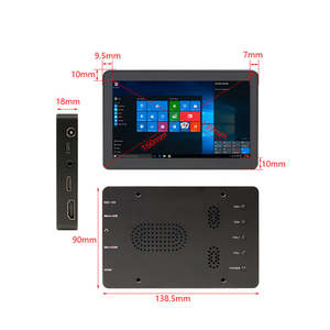 10.4 inci kontrol industri IPS LCD Panel sentuh PC VGA/USB/DVI Input Android Desktop Monitor 4:3 hitam 120% SRGB baru - Product Image 5