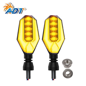 ไฟเลี้ยวแบบไหล ADT ดีไซน์สองสี 30SMD สีน้ำเงินเหลือง สำหรับมอเตอร์ไซค์ - Product Image 6