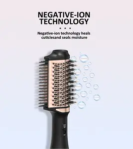 2023 1 Step Hair Dryer Brush Electric Hair Straightener Brush Negative Ion Hair Styler