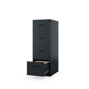 Armoire en fer à montage facile personnalisée, rangement vertical, quatre compartiments, meubles de bureau horizontaux volumineux, armoire à dossiers en acier métallique, 4 tiroirs - Product Image 2