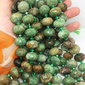 Cuentas DIY de alta calidad, joyería, pulsera, collar, colgante, Decoración, regalo, cuentas de piedra de ópalo <span class=keywords><strong>verde</strong></span> Natural, piedras preciosas sueltas - Product Image 1