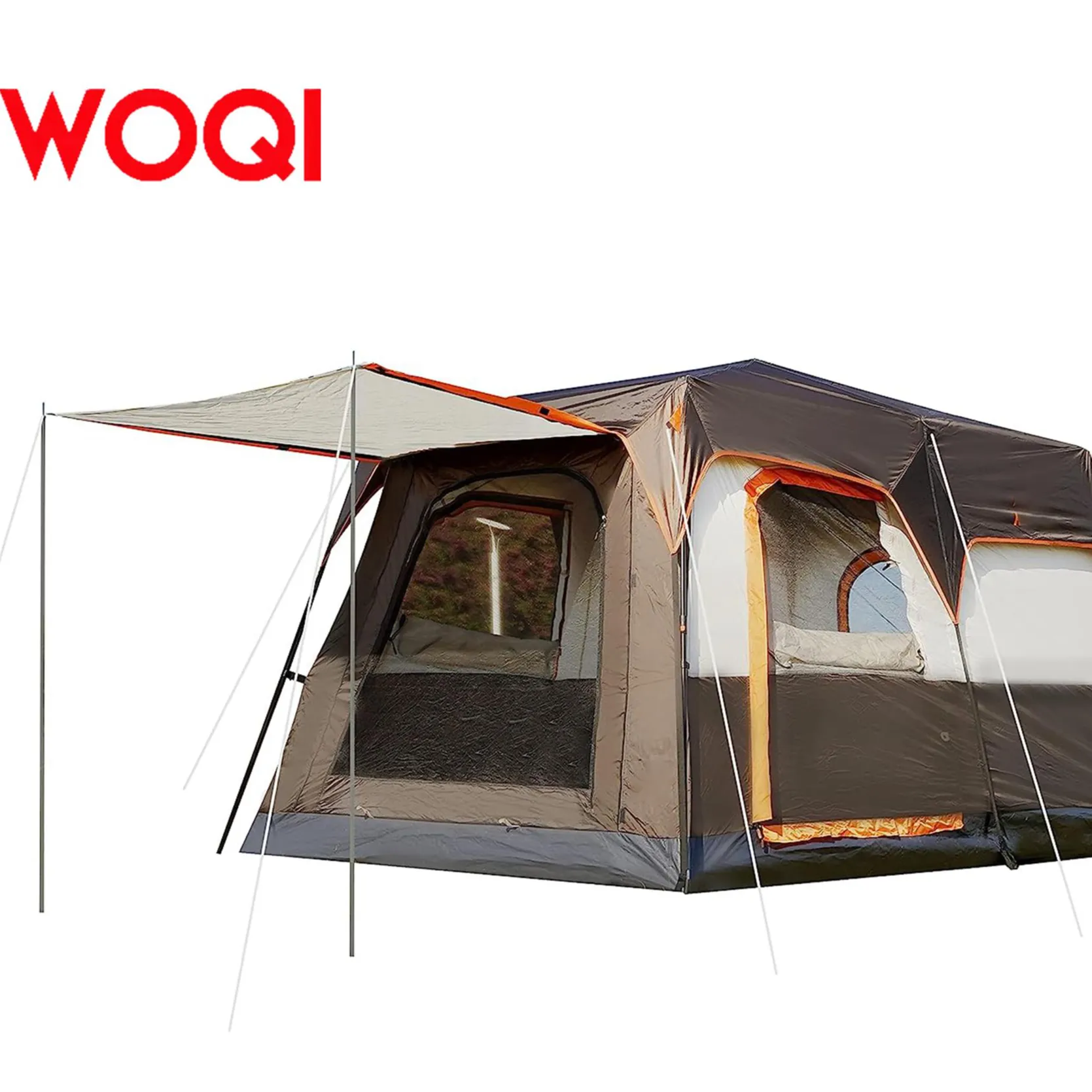 Woqi 6-persoons Cabinetent, Automatische Pop-Up Tent, Waterdicht, Picknick, Kamperen