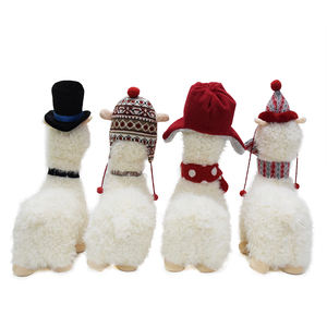 2025 nuovo ornamento decorativo fatto a mano per bambole di Natale regalo di peluche di pecora Noel morbido lama Alpaca - Product Image 3