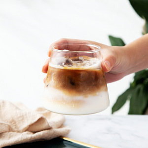 แก้วกาแฟแก้วน้ำทรงสูงทนทานขนาด 350 มล. ทำจากแก้วบอโรซิลิเกตคุณภาพสูง ใช้ซ้ำได้ เหมาะสำหรับน้ำผลไม้ ขายส่ง - Product Image 2