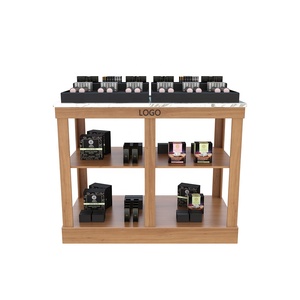 Kệ Gỗ <span class=keywords><strong>3</strong></span> Tầng Thương Hiệu Cửa Hàng Đồ Trang Điểm Nước Hoa Sang Trọng Giá Trưng Bày Để Bàn Cho Cửa Hàng Mỹ Phẩm - Product Image 2