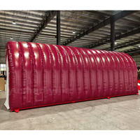Carpa Inflable Tipo Túnel, Gran Almacén Inflable de PVC, Refugio Portátil Inflable para Exteriores