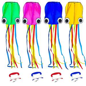 ว่าวปลาหมึกนุ่มน้ำหนักเบา พกพาสะดวก ประกอบง่าย เหมาะสำหรับการเดินทางไปชายหาดและเล่นในสวน - Product Image 1