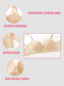 Soutien-gorge Grande Taille pour Femmes, Contrôle Latéral de la Poitrine, Effet Gainant, Maintien et Raffermissement, Idéal pour Fortes Poitrines - Product Image 3