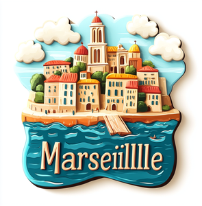 Haute qualité <span class=keywords><strong>Marseille</strong></span> résine aimants pour réfrigérateur personnalisé impression UV Souvenir artisanat 3D décor à la maison PVC bois polyrésine touristique - Product Image 2