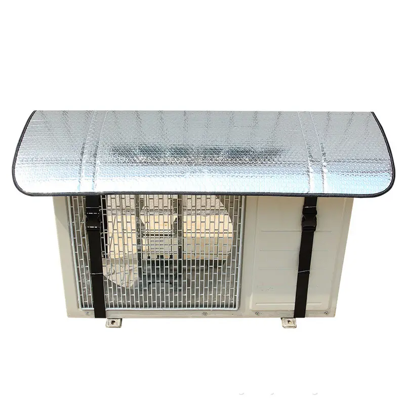 Housse de protection contre la poussière pour climatiseur extérieur Film d'aluminium imperméable à la pluie Housse de protection solaire pour climatiseur extérieur
