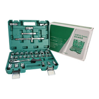 Kit de combinación de herramientas de reparación de automóviles, llave de tubo de 32 piezas, juego de herramientas mixtas, caja de herramientas de plástico manual