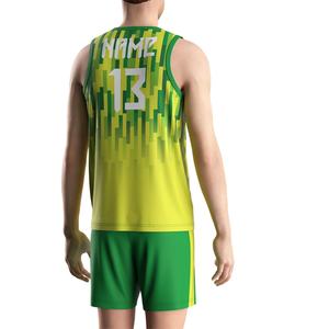 Uniforme Deportivo Sublimado OEM de Secado Rápido para Gimnasio y Voleibol, Uniforme Masculino, Camisetas de Voleibol Verdes para Hombre - Product Image 6