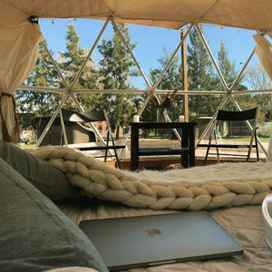 2024 tente de glamping 6M 7M 8M hiver Igloo dôme géodésique maison avec design intérieur - Product Image 4