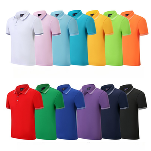 T-shirt de travail formel personnalisé pour homme, col en V, manches courtes, respirant, coupe ajustée, uni, broderie, publicitaire, vierge, été - Product Image 5