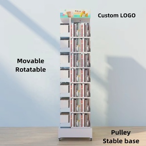 Kim loại xoay hiển thị giá đứng cho trẻ em 'máy tính xách tay màu sách tài liệu quảng cáo bưu thiếp lưu trữ-thư viện cửa hàng kệ sách - Product Image 4