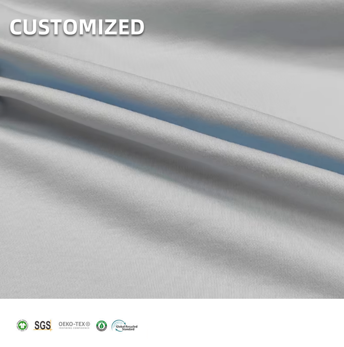 Soft 70% Organic Cotton 30% Mint Viscose Interlock Fabric for Girls Dress and Pajamas