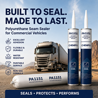 Scellant pour carrosserie automobile en polyuréthane commercial, durcissement rapide, adhésif automobile flexible pour l'étanchéité des cadres de portes